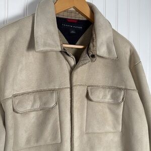 Men’s Large Tommy Hilfiger Fuax Suede Sherpa Shirt Jacket